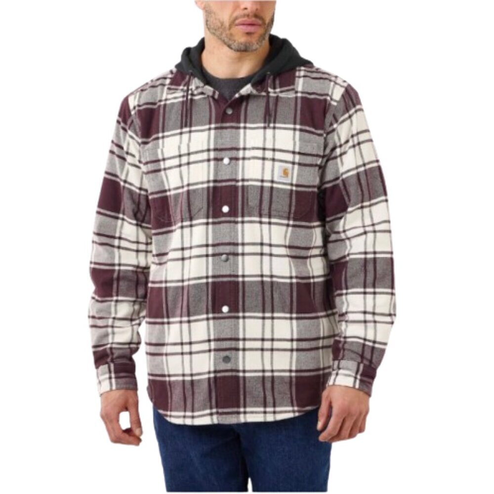 Men's Big and Tall 2XL Carhartt Rugged Flex Relaxed Fit Flannel Fleece Lined